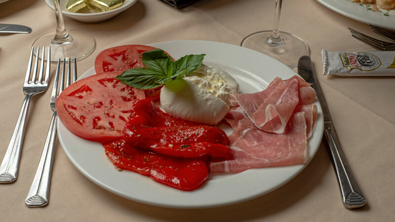 Mozzarella caprese appetizer